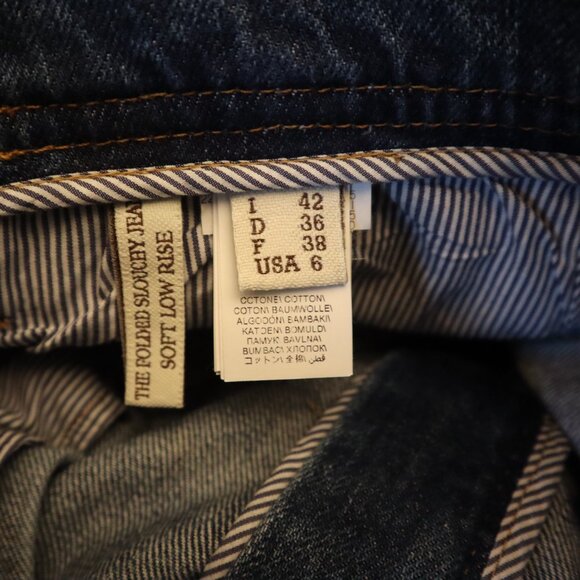 Brunello Cucinelli Relaxed Jeans Monili Loop Wide Leg Denim Size 6 USA 42 IT - Picture 7 of 8